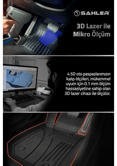 Lamborghini Urus 2018- Araca Özel 4.5D Havuzlu Paspas Siyah