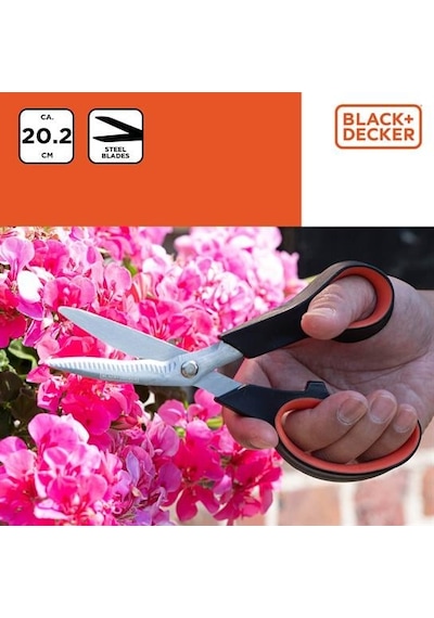 Black&decker Bxgtto7026 Bahçe Makası 20,2 Cm Ergonomik Sap
