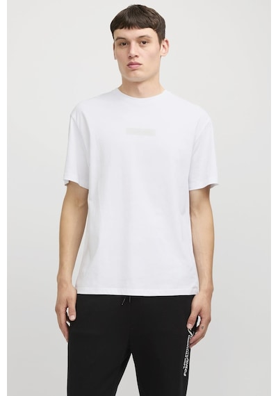 Jack & Jones Jjtaka Tee Ss Crew Neck Beyaz Renkli