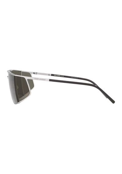Saint Laurent Sl 750 002 69 Erkek Geometrik Gri Metal Güneş Gözlüğü Gri