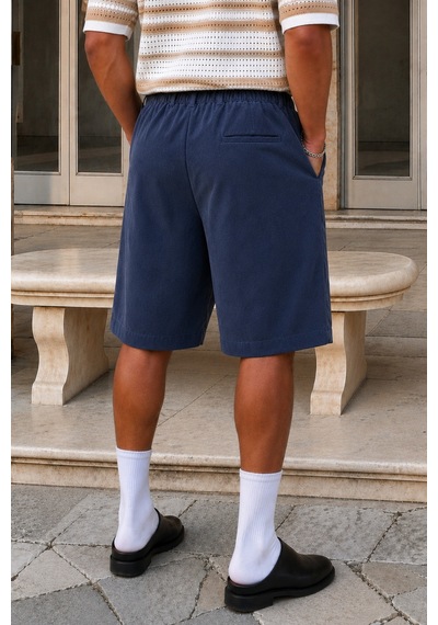 Cool Tarz Erkek Yıkamalı Tensel Baggy Bermuda Şort Bol Kesim Diz Boyu Cepli Yazlık Şort Lacivert Lacivert Cool Tarz Erkek Yıkamalı Tensel Baggy Bermuda Şort Bol Kesim Diz Boyu Cepli Yazlık Şort Lacivert Lacivert