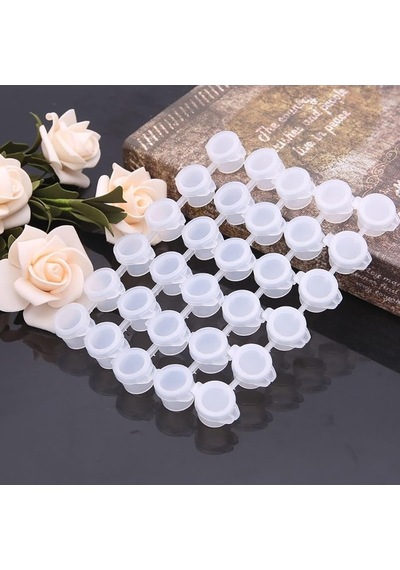 Tr 20 Gözlü Boya Kutusu 4 Ml Kapaklı Plastik Boya Saklama Kutusu Boncuk Kutusu Lens Kutusu Mini Organizer Genel