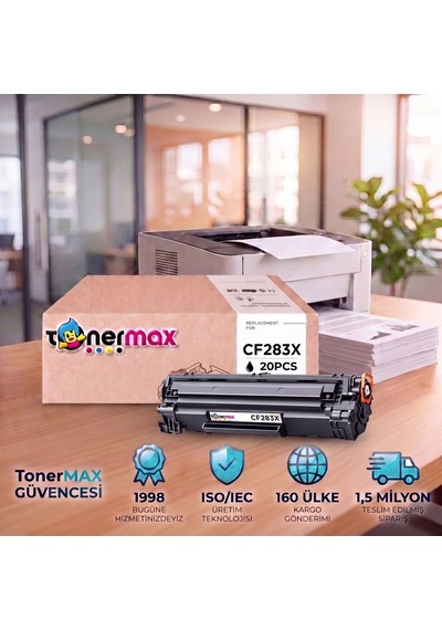 Hp Laserjet Pro M127fn Muadil Toner Çipli Cf283x 20'li 2.400 Sayfa
