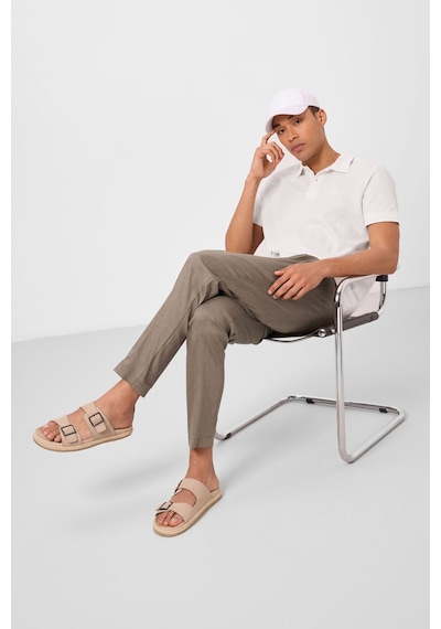 Tommylife Camel Standart Fit Dokuma Hafif Esnek Chino Erkek Pantolon - 82179 Camel