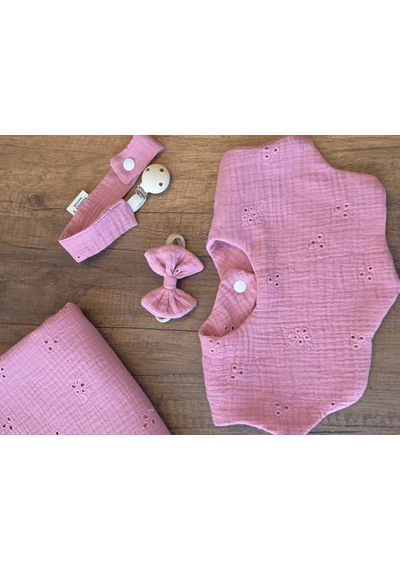 Lune 4 Lü Müslin Bebek Seti Pembe
