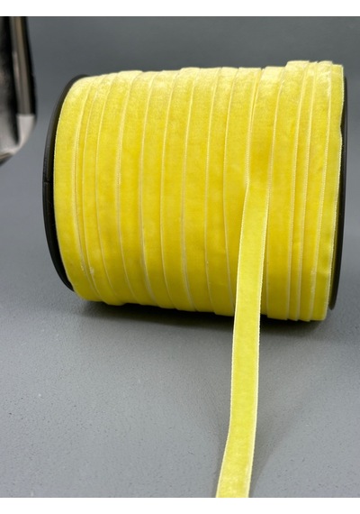 Paşateks- 1 Cm Düz Kadife-5 Metre A.sarı