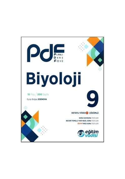 Eğitim Vadisi Yayınları 9. Sınıf Biyoloji Pdf Planlı Ders Föyü