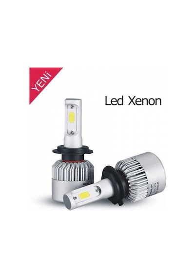 H4 Beyaz Led Xenon (10800Lm) Zenon Şimşek Etkili Far Ampülü Ücret