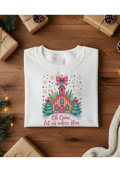 Aselinda Christmas-yeni Yıl Ev Baskılı Anne-kız Kombin Tişört Kombin Yapmak İçin 2 Ürün Ekleyiniz Beyaz