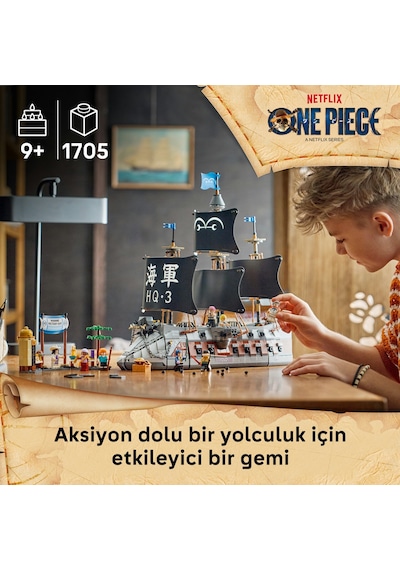LEGO® ONE PIECE Garp’ın Savaş Gemisi 75646 - 9 Yaş ve Üzeri Çocuklar için 8 Minifigür İçeren Oyuncak Yapım Seti (1705 Parça)