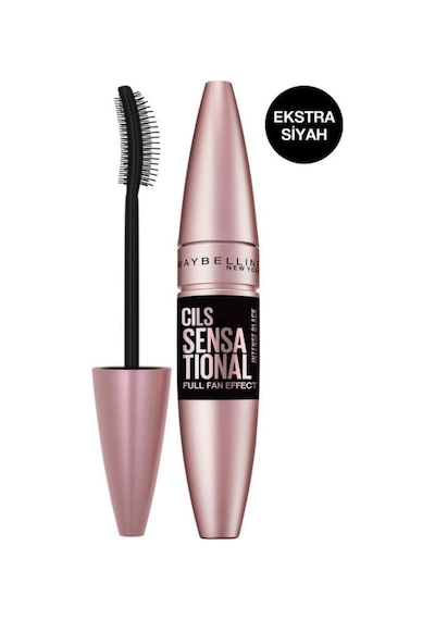 Maybelline New York Lash Sensational Intense Black Maskara 9.5 ML + Mini Lash Sensational Siyah Maskara 4.5 ML
