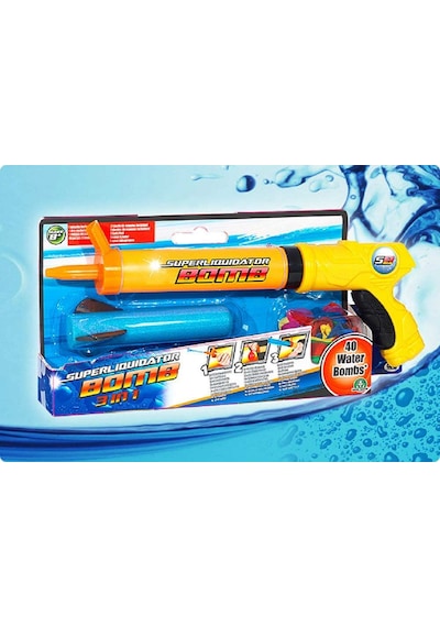 Superliquidator - 3in1 Su Pompası. 40 Balon 1 Yumuşak Füzesiyle