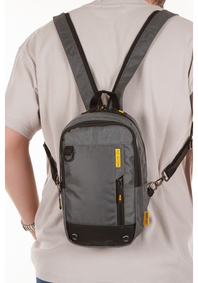 Newısh Polo Accessorıes Unisex Impertex Kumaş Suya Dayanaklı Omuz Ve Mini Sırt Çantası Gri