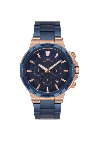 Fm31168a-t Quartz Çelik Lacivert 47 Mm Fonksiyonları Aktif Erkek Kol Saati Gri Lacivert