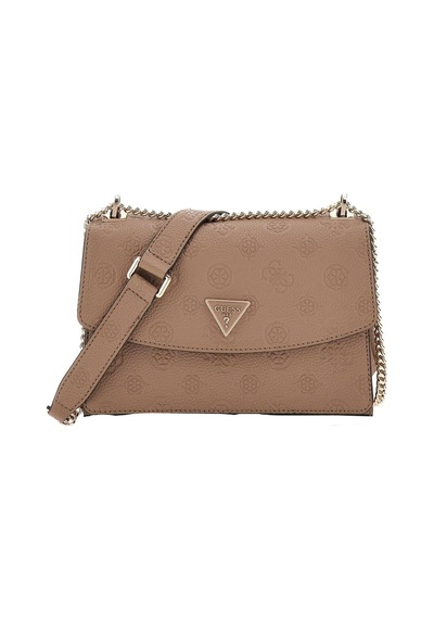 24x17x9cm Guess Cresıdıa Cnvrtble Xbody Flap Deesa Logo Omuz Çanta Pg934921 Ekru