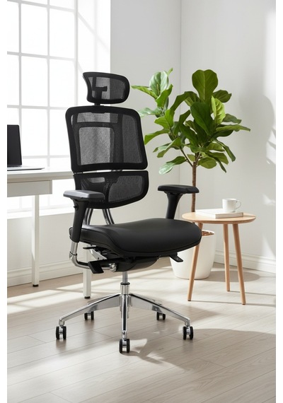 Upstyle Doruk Premium Ergonomik Ofis Koltuğu 4d Kolçak, Tam Yatar Siyah