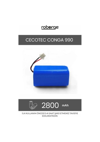 Cecotec Conga 990 Robot Süpürge Uyumlu Batarya 2800 Mah - Muadil Ürün