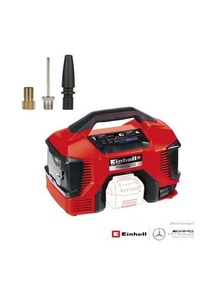 Einhell PRESSITO Hibrit, Akülü-Elektrikli Kompresör (Akü ve şarj cihazı dahil değildir) - 4020460
