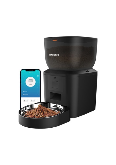 Qq023 Akıllı Kedi Mama Kabı, ,4lt Hazne,tuya App-wifi Uzaktan Kontrol, Metal Kase