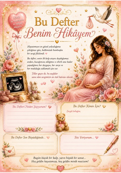 Anne & Bebek Günlüğü Defteri