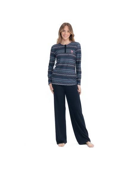 U.S. Polo Assn. U.s Polo Assn. 17113 Kadın Uzun Kollu Yumaş Kumaş Rahat Ev Giyim-lacivert Lacivert U.S. Polo Assn. U.s Polo Assn. 17113 Kadın Uzun Kollu Yumaş Kumaş Rahat Ev Giyim-lacivert Lacivert