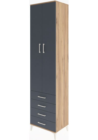 Hyperion Dolap 5 Raflı 4 Çekmeceli 2 Kapaklı 60x44x243 Çam-an... Çam Hyperion Dolap 5 Raflı 4 Çekmeceli 2 Kapaklı 60x44x243 Çam-an... Çam