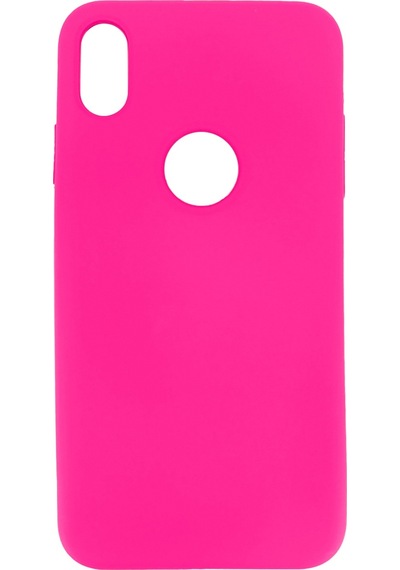 Okoz Apple Uyumlu iPhone Xr Arka Koruma Arka Koruma Kılıf - Koyu Pembe Koyu Pembe