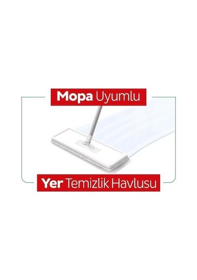Sleepy Easy Clean Beyaz Sabun Katkılı Mopa Uyumlu Yer Temizlik Havlusu 50 Yaprak