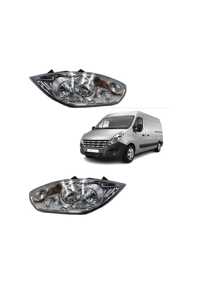 Renault Master III Sağ&Sol Far Takımı 2 Adet Motorsuz