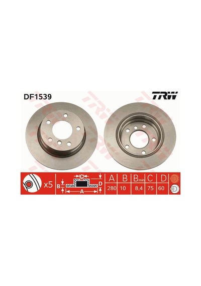 Bmw E36 Arka Fren Diski 1991-1998 Arası 3 Seri