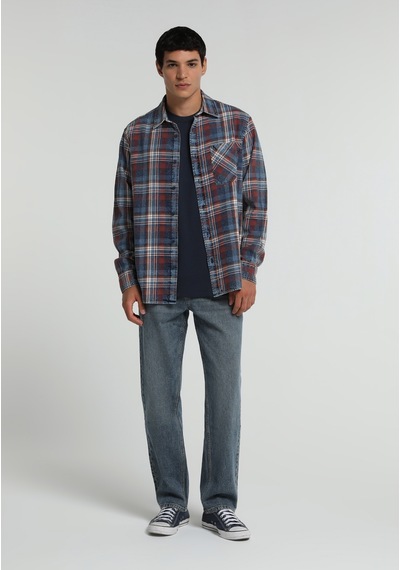 Colin's Colins Relaxed Fit Shirt Neck Ekoseli Erkek Mavi Uzun Kol Gömlek Cl1077506 Q1.v1 Inv İndigo Colin's Colins Relaxed Fit Shirt Neck Ekoseli Erkek Mavi Uzun Kol Gömlek Cl1077506 Q1.v1 Inv İndigo
