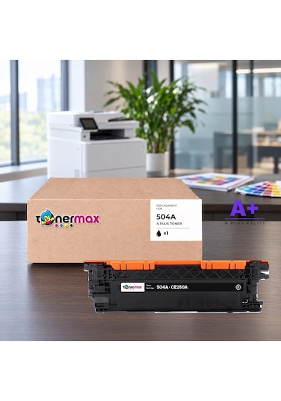 Hp 504a Ce250a Siyah Uyumlu Toner A Plus / Color Laserjet Cp3525 / Cm3530