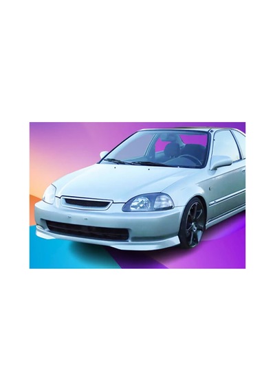 Honda Civic İes Typer Ön Ek Plastik Siyah Karlık-ön-ek-bodykit 1996 1997 1998 Makyajsız Kasa