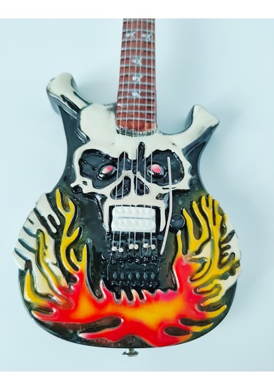 El Yapımı 1/4 Ölçek Minyatür Elektro Gitar Esp George Lynch