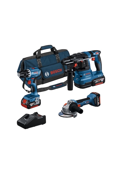 Bosch GSR + GWS + GBH 3x4.AH 3'lü Set