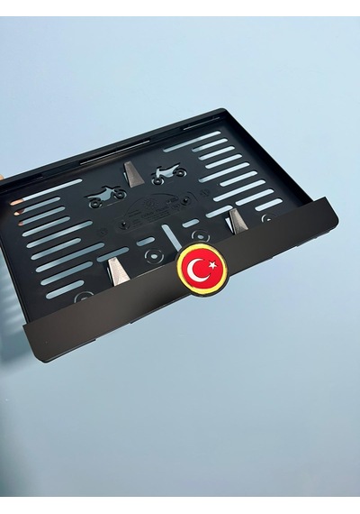 Tr Bayrak Gold Temalı Pleksi Motor Plakalığı