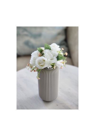 Modern Dekoratif 20 Cm Beyaz Beyaz