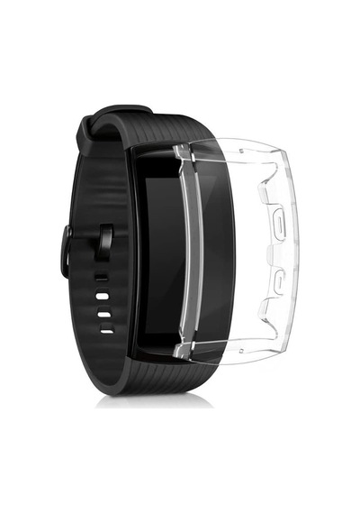 Microsonic Samsung Uyumlu Gear Fit 2 Pro Kılıf 360 Şeffaf