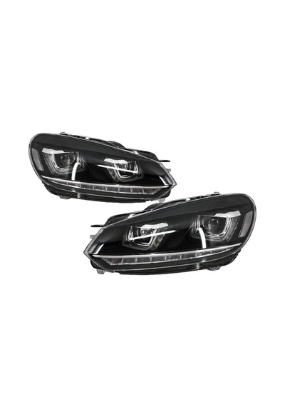 Autogp Vw Golf 6 Ön Far Lambası U Led Bi-xenon 2009 / 2013 Sm-agp-091122