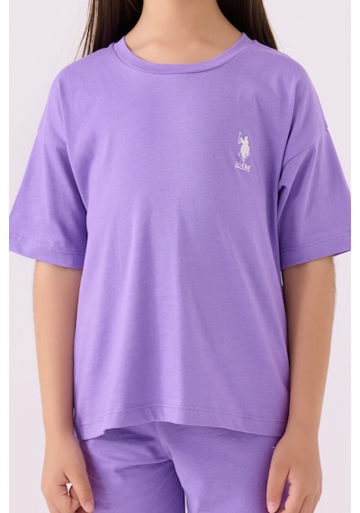 U.S. Polo Assn. U.s. Polo Assn Kız Çocuk Mor Bermuda Takım 5274-43873 Mor