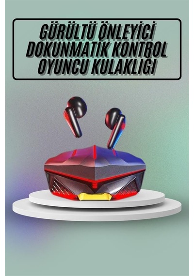 Dokunmatik Kontrol Tws Işıklı Kulakiçi Bluetooth Kulaklık Kablosuz Oyuncu Kulaklığı Alan-32