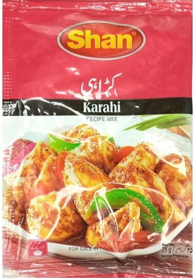 Yelpaze Shan Karahi Masala Tavuk Yemekleri Baharatı 25 G