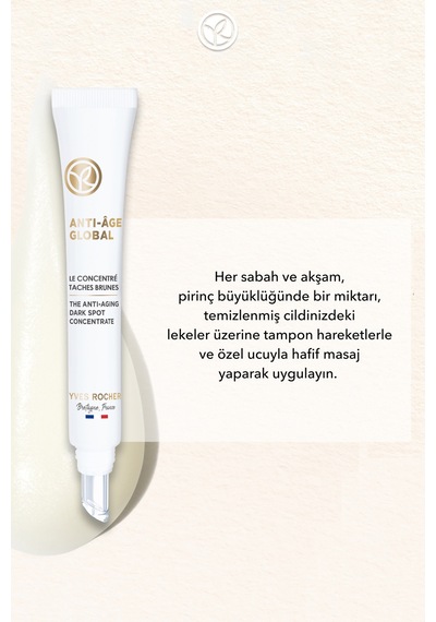 Yves Rocher Yenileyici Leke Ve Yaşlanma Karşıtı Bitkisel Kök Hücre Bakımı Anti-age Global-vitamin C - Lokal Krem 14 Ml