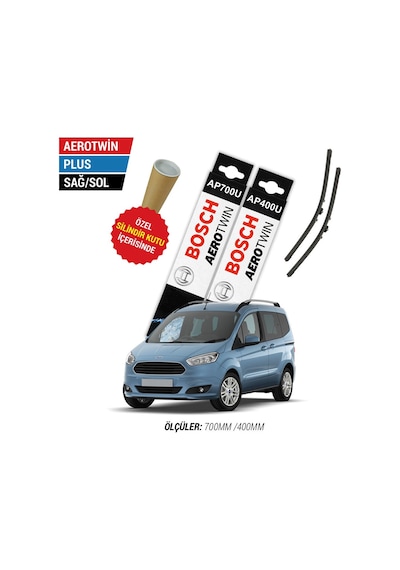 Bosch Aerotwin Plus Ford Courier Silecek Seti (2014-2023)
