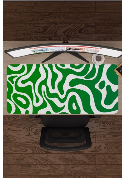 Vektörler Kaymaz Dikişli Kauçuk Oyuncu Mousepad V4 - 90x40 Xxl Gaming Mouse Pad Fare Altlığı