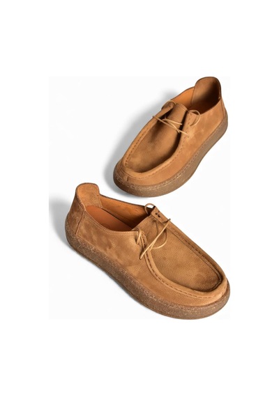 Fox Shoes V944092701 Taba Hakiki Deri Nubuk Günlük Ayakkabı Taba
