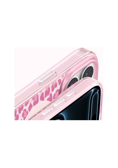 İphone 17 Pro Max Uyumlu Kılıf M-safe Şarj Özellikli Zore Paris Veyro Tpu Kapak Pembe