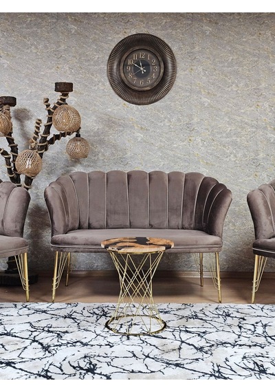 Zafir Gold Kaplama Tel Ayak Papatya Çay Seti Koltuk Takımı , Balkon, Salon, Ofis, Cafe Koltuk Takımı Kahverengi Zafir Gold Kaplama Tel Ayak Papatya Çay Seti Koltuk Takımı , Balkon, Salon, Ofis, Cafe Koltuk Takımı Kahverengi