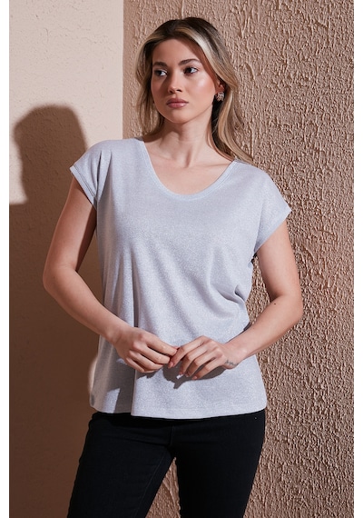 Fashion Friends Bayan Bluz 25y0202k1 Gümüş Gümüş