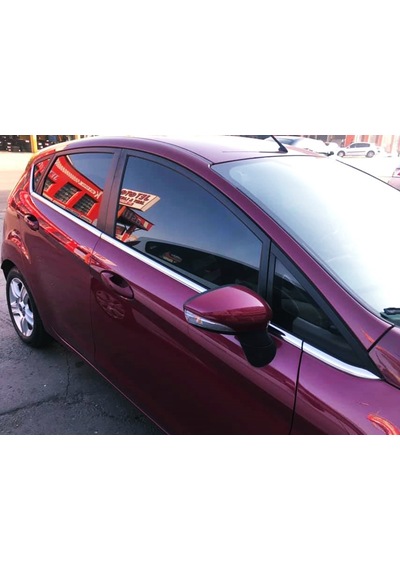 Ford Fiesta 2009-2016 Arası Krom Cam Çıtası 8 Prç Pçelik